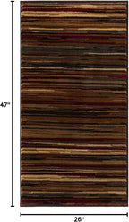 Unique Loom Barista Collection Area Rug - Icatu (2' 2" x 3' 11" Runner, Beige/Brown)