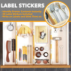 SpaceAid Bamboo Drawer Dividers (Need 2.35" Deep Drawer) Kitchen Adjustable Drawer Organizers, Expandable Organization for Home, Office, Dressers and Bathroom, 6 Dividers (13.25-17 in)