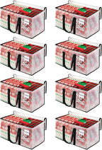 BlissTotes Moving Bags, 125L 8-Pack Storage Bags, Moving Box Heavy Duty Extra Large, Moving Totes with Zipper, Reinforced Handles Boxes for Packaging Moving, Decorative Wreath Storage
