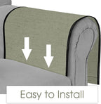 Joywell Armrest Organizer Remote Holder for Recliner Armchair Caddy Couch Sofa Arm Chair Caddie with 6 Pocket Storage for Magazine, iPad, Phone,Sage Green