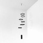 Elegant Minimalist Hanging Mobile with 6 Black Squares – A Statement of Simplicity and Style