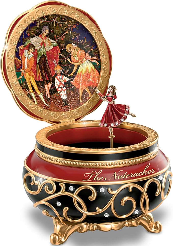 Bradford Exchange Clara And The Nutcracker Heirloom Music Box