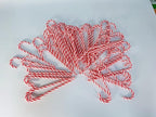 50 Pcs Christmas Candy Canes 5.9 inch Plastic Christmas Tree Hanging Ornaments Twisted Red White Crutch Candy Canes for Xmas Home Indoor Outdoor Party Decoration (red White)