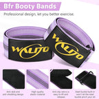 BFR Booty Bands for Women Glutes - Blood Flow Restriction Bands with Weekly Plan for Legs, Butt & Hip Building, Occlusion Bands for Workouts, Best Fabric Bands for Squat Butt & Thigh