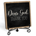 Modern Farmhouse Decor, Home Decor For Living Room, Boho Chic Aesthetic Shelf Decorations, Christian Dear God Sign, Farm House Entryway Tv Stand Fireplace Coffee Table Decoration (01)