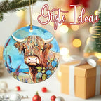 Christmas Ornaments, Cow Ornament, Christmas Tree Ornaments, Xmas Decorations, Holiday Decorations, Gifts for Cow Lovers, Holiday Party Gifts, and Xmas Gift Ideas