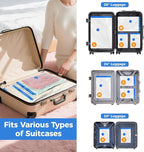 15 Pack Travel Vacuum Storage Bags with Cordless Electric Pump, Combo Rechargeable Space Saver Vacuum Seal Bags for Clothing Travel Vaccine Sealed Storage Bag for Comforters Blankets Clothes