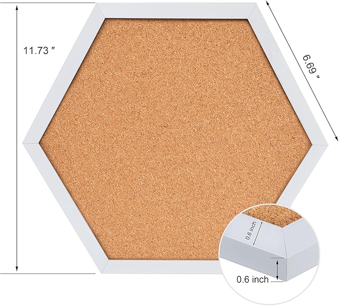 Facilife 4 Packs Cork Board,Corkboards for Wall,Small Cork Board Decorations,Cork Boards for Walls with Frame, Decorative for Office, School & Home