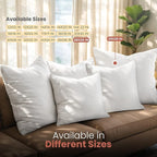 Utopia Bedding 28x28 Pillow Inserts, Set of 2, White – Indoor Decorative Throw Pillows for Bed, Sofa & Couch – Soft, Supportive & Fluffy Cushion Inserts