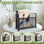 Black Magazine Holder, Metal Magazine Rack Floor, Mesh Magazine File Holder, Magazine Storage Basket, Magazine Holders for Classroom，Magazine Stand for Desk, Folder Organizer Bin for Books