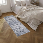 2'x6' Runner Rug Washable Rug: Modern Abstract Soft Thin Runner Rug Grey