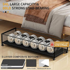 Under Bed Storage Containers with Wheels Large Underbed Shoes Blankets Clothes Toy Storage Drawers for College Dorms Bedrooms Nursery Rooms Organization (Black 1 Pack, 7.5in height(36"x16.6"x7.48"))