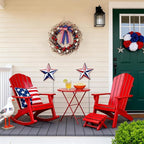 zjlmit 22 Inch 4th of July Wreath with Grapevine Base - Red White and Blue Berry Patriotic Wreath with Hanging Loop for Front Door, Independence Day & Memorial Day Decor