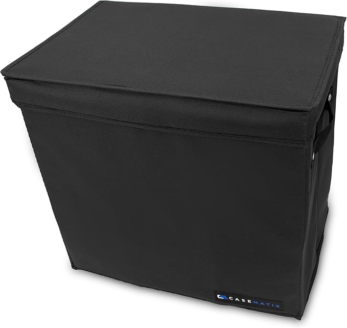 CASEMATIX Graded Magazine Storage Case Fits 25 CGC Graded Magazines, Lightweight Magazine Bin with Two Removable Dividers Designed For Larger Graded Book Slabs up to 14.5" Tall By 10.25" Wide