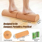 Balance Board Set for Foot & Ankle Strength – Cork Slack Board and Ankle Strengthener with Round & Pointed Bars, Progressive Balance Training System for Rehab, Fall Prevention & Athletic Performance