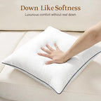 puredown® 22x22 Pillow Inserts Set of 2, Full Fluffy Down Alternative Decorative Pillows, Soft Plush Throw Pillows for Couch, Sofa, Bed and Home Decor