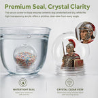 36Pcs DIY Clear Plastic Water Globes Kit, Shatterproof Snow Globes for Bulk Summer Camp Crafts, Kids Pool Party Favors, Beach Souvenirs & Sensory Jars