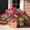 Artificial Fake Flowers for Outdoors Spring Decoration 2 Bundles Faux Flowers Plants for Outdoor Planters UV Resistant Silk Realistic Flowers for Outside Home Garden Front Porch Patio Décor