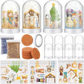 Soulchen 21 Sets Nativity DIY Snow Globe Kit VBS Crafts Plastic Glitter Snow Globes Religious Bible Arts Kit for Sunday School Activities Christian Crafts Bible Story Decorations