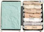 Vacuum Storage Bags for Clothing - NeatNest 6 Pack Roll-Up, 40×60cm (15.7"×23.6"), No Vacuum Needed, Compression Packing Bags for Clothes, Carry-On Luggage, Camping, and Travel