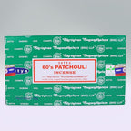 Nag Champa Incense Stick Packs - Hand Rolled & Non-Toxic - Perfect for Meditation and Yoga - Home Fragrance Gift Pack - 15g, Set of 12 Packs (60's Patchouli)