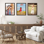 KTKDE A3 Poster Frame Walnut Woodgrain Picture Frame-11.7x16.5in - Photo Frame,Certificate Frame with Plexiglass for Wall Mount or Table Top Display