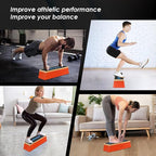 EVERYMATE Squat Block Athletic Balance Trainer for Stretching, Fitness, and Physical Therapy, Improve Balance, Stability, and Athletic Performance, Home Gym and Personal Training Equipment