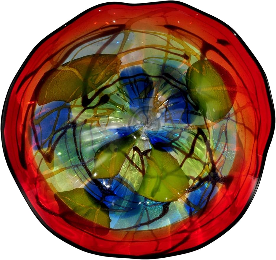 Hankley Hand Blown Art Glass Wall Art Decor - 16 Inch