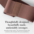 WeGym Fabric Resistance Bands, Workouts at Home, Set of 3 Bands, Exercise Bands for Lower Body Workouts, Travel Friendly Fitness Equipment, Stylish Fitness
