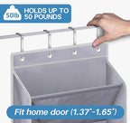 KEETDY Over The Door Shoe Organizer Fit Big Shoes Large Shoe Rack for Door Hanging Shoe Organizer for Closet Door Storage Boots, Grey