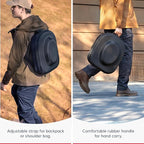 Cowboy Hat Travel Case – Crushproof Carrier for Cowboy, Panama & Tweed Hats with Carrying Handle, Shoulder and Luggage Strap, For Travel and At-Home Storage (Large)