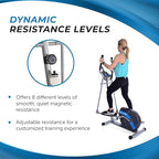 Stamina Elliptical Training Machine with Smart Workout App - Compact Standing Elliptical Machine for Home Workout - Up to 250 lbs Weight Capacity