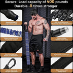 Innstar Pull Up Assistance Bands, Heavy Duty Resistance Band for Pull Up Bar, Adjustable Weight/Size with Fabric Feet/Knee Rest, 3 Bands for Pull Up Assist for Strength Training