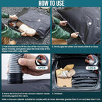 TAILI 4 Pack Outdoor Vacuum Storage Bags, Travel Compression (39x29 inch), Tear-Proof Vacuum Seal Bags for Camping, Cushion, Clothing, Waterproof, Wearproof, Punctureproof