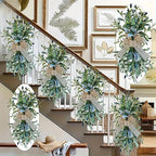 24inch Floral Swag, Greenery Swag Artificial Olive Flower Swag, Greenery Swag Spring Floral Swag Fake Olive Leaves Decorative Swafor Wedding Arch Party Wall Home Garden Decor
