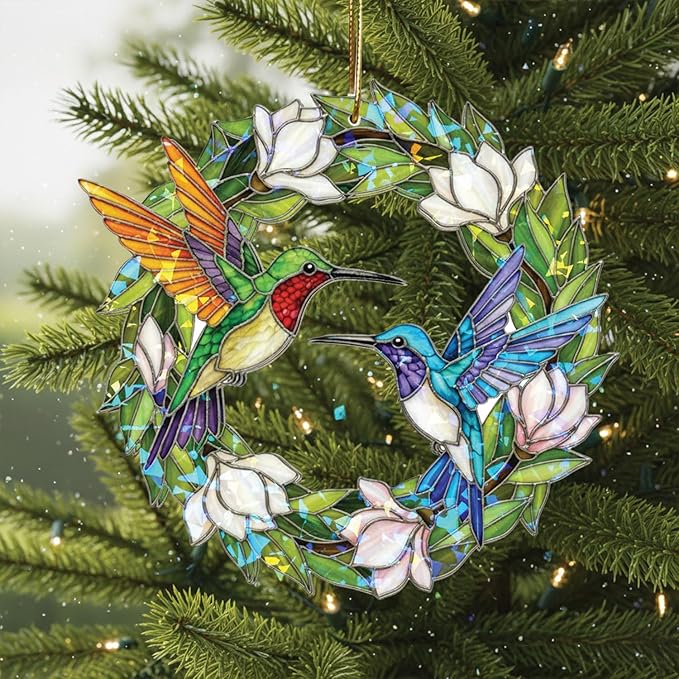 Hummingbird Christmas Ornament, Hummingbirds Ornaments, Hummingbirds Gifts for Women, Decor for Home, Christmas Tree, Sympathy Gift Ideas