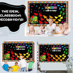 Pajean Soaring Into a School Year Bulletin Board Set Colorful Paper Plane Classroom Decorations Backpack Plane Name Tag Cutout with Pencil Border for Door Wall Chalkboard Decor Back to School Supplies