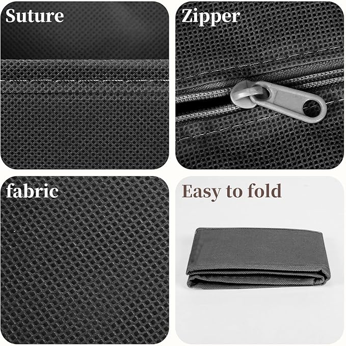 Drawer Organizer Clothes, 16 Pack Dresser Organizer Bins, Foldable Closet Organizers and Storage Fabric Dresser Bins, Shallow Drawer Dividers for Clothing, Underwears, Socks, Tie