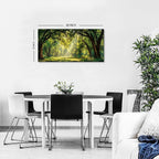 Forest Wall Art for Living Room Nature Green Forest Landscape Canvas Pictures Wall Decor Large Sunlight Woodland Paintings Sunshine Trees Scenery Photo Prints Bedroom Office Home Decoration 20x40"