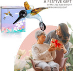 Blown Glass Hummingbird Hanging Ornaments Decorative Glass Humming Bird Decor for Home Party Tree