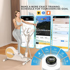 Elliptical Training Machines,Elliptical Exercise Machine for Home with Hyper-Quiet Magnetic Driving System, Elliptical Trainer/330 LBS Loading Capacity