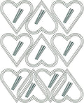 10-Pack 12 Inch Wire Wreath Frame – Heart Metal Wreath Form with Heart Design for DIY Crafts, Floral Projects, and Home Decor – Dark Green Wire Frame for Christmas Holiday & Weddings