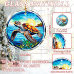 Stained Glass Sea Turtle Ornament - Christmas Tree Decor, Gift Exchange Present