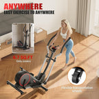 Elliptical Machine, Elliptical Exercise Machine for Home with Hyper-Quiet Magnetic Driving System, Elliptical Trainer with 15.5IN Stride, 350LBS Loading Capacity