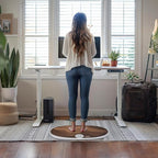 Wurf Board by JumpSport (Santa Cruz or Maui style) | Curved Air-Spring Anti-Fatigue Mat for Standing Desk Users | Stress-Relieving Desk Accessory | Comfort In Motion
