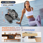 Saker Under Desk Elliptical Machine, Electric Seated Pedal Exerciser, Mini Ellipse Leg Exerciser with Display Monitor, Remote Control, Elliptical Machine for The Old and Young Leg Ercise