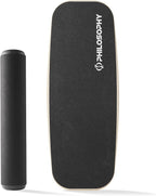 Philosophy Gym Balance Board - Wooden Balance Trainer with Adjustable Stoppers
