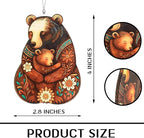 Mama Bear Gifts, Grandma, Mom Birthday Gifts, Mothers Day Suncatcher Hanging, Ideas, Acrylic Bear Mom and Baby Window Hanging Ornament Decor