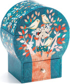DJECO Musical Jewelry Box for Kids - Treasure Box Night Singing - Storage for Necklace, Bracelets, Rings, Earrings, Small Toys, Decorations, Keepsake & Trinkets - Safe for Ages 3+ Boys & Girls