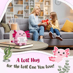 OASSIE Kindergarten Graduation Gifts for Kids - Positive Crochet Animals Axolotl - 6 7 8 9 10 11 12 Years Old Inspirational Birthday Preschool Teen Girl Gifts Trendy Stuff for Kids Teens